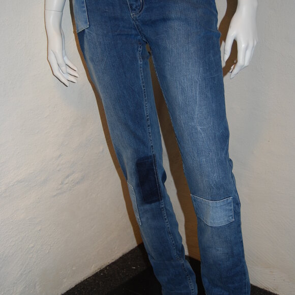 SAMSØE SAMSØE - PATCHWORK BLÅ JEANS
