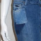 SAMSØE SAMSØE - PATCHWORK BLÅ JEANS