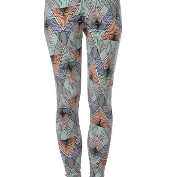 PASTELFARVEDE MØNSTRET LEGGINS