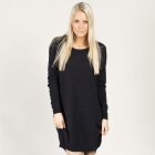 JUST FEMALE - SORT STRIK BLUSE M. ÅBEN RYG