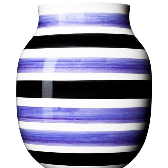 KÄHLER - OMAGGIO VASE H200 LILLA/SORT
