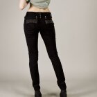 MOS MOSH - MOS MOSH-CHERYL CARGO DECO-Sorte bukser m/fede detaljer