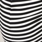 JUST FEMALE - SORT/HVID STRIBET NEDERDEL