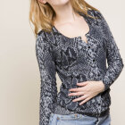 SAINT TROPEZ - SAINT TROPEZ-CARDIGAN M. SLANGE PRINT