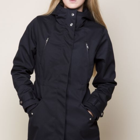 SECOND FEMALE-ALEX JACKET-NAVY FARVET VINTERJAKKE