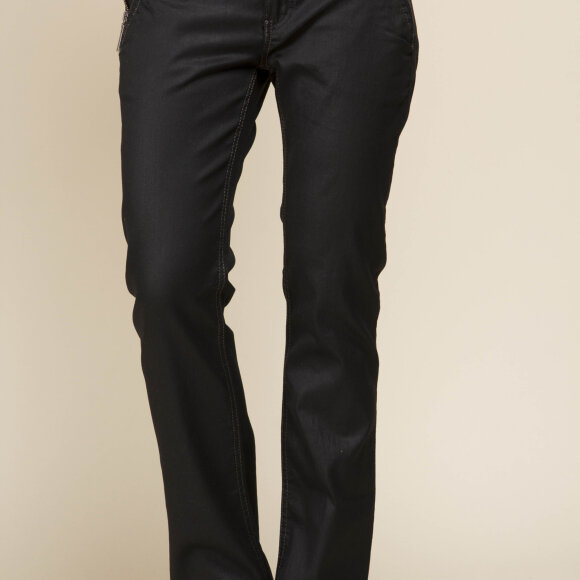 DRANELLA-301270-SORT COATED JEANS