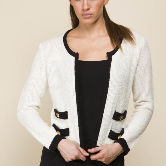 FREEQUENT - CARDIGAN MED GULD KNAPPER