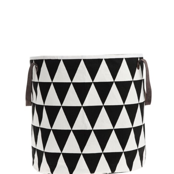 FERM LIVING - KURV M. SORTE TREKANTER