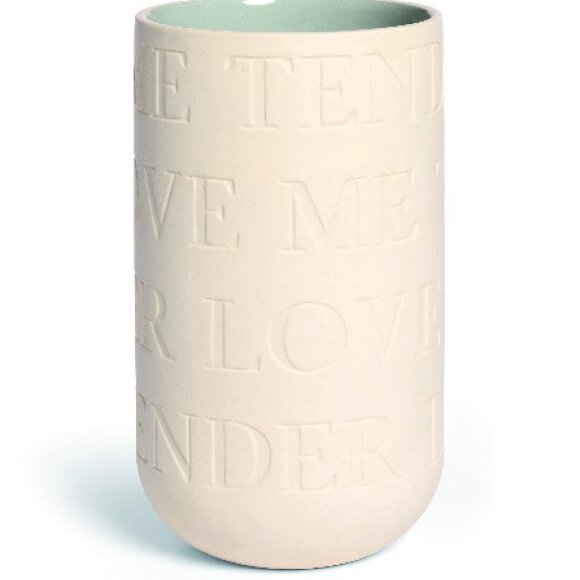 KÄHLER - LOVE SONG VASE H220 GRÅBLÅ