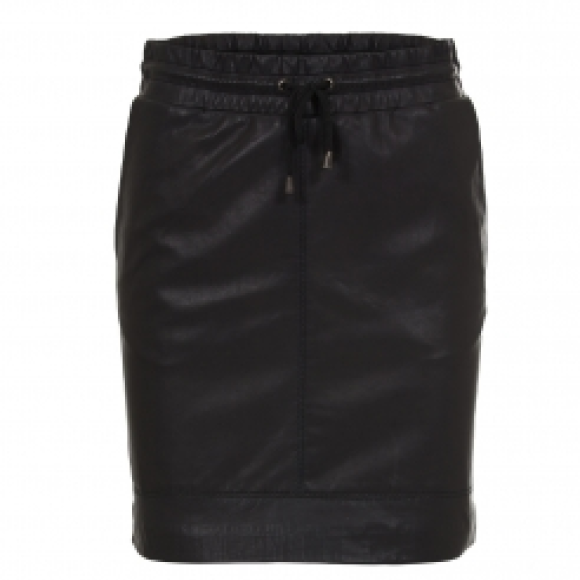 JUST FEMALE - MOSSI SKIRT - NEDERDEL I SORT RUSKIND