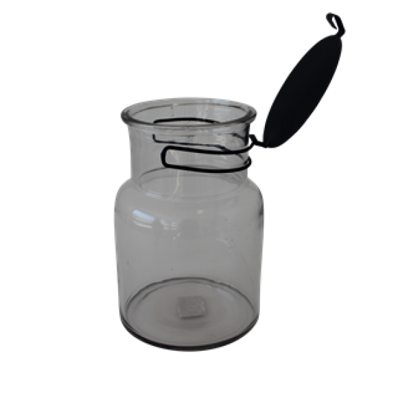 GLAS KRUKKE M LÅG