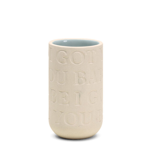 KÄHLER - LOVESONG H125 LYSEBLÅ VASE