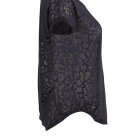 SAINT TROPEZ - NAVY LEOPARD BURNOUT T-SHIRT