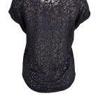 SAINT TROPEZ - NAVY LEOPARD BURNOUT T-SHIRT