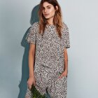 SAINT TROPEZ - SORT/HVID PRIKKET TOP