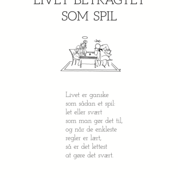 PIET HEIN - GRUK - KORT - LIVET BETRAGTET SOM SPIL