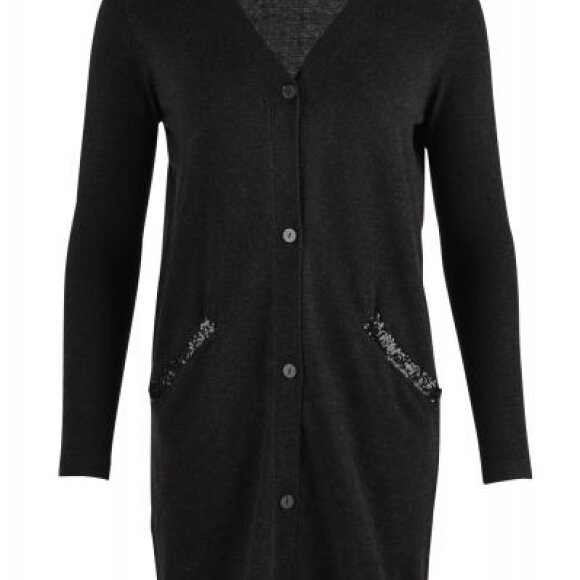 SAINT TROPEZ - STRIK CARDIGAN M. PALIETTER