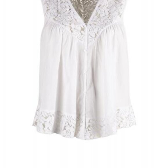 SAINT TROPEZ - HVID BLONDETOP M. RYNK