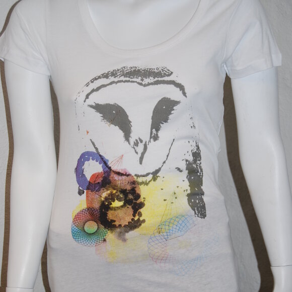HVID T-SHIRT M. UGLE