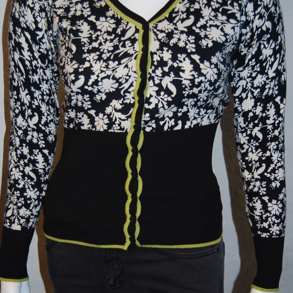 MANSTED - BLOMSTRET CARDIGAN M. LIMEKANT