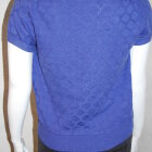 MANSTED - BLÅLILLA STRIKKET T-SHIRT
