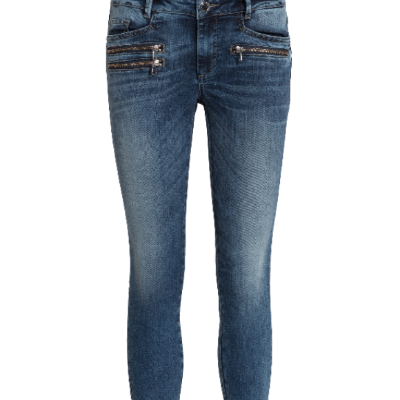 MOS MOSH - BERLIN ZIP BLUE 7/8 JEANS