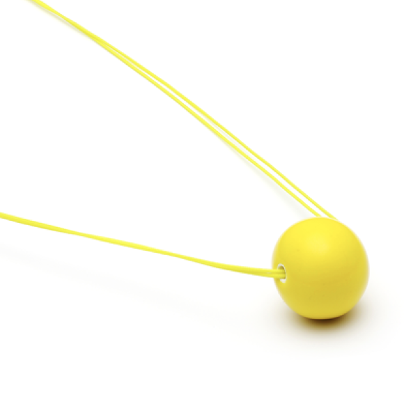 LOUISE KRAGH - HALSKÆDE 1 PERLE 90CM YELLOW