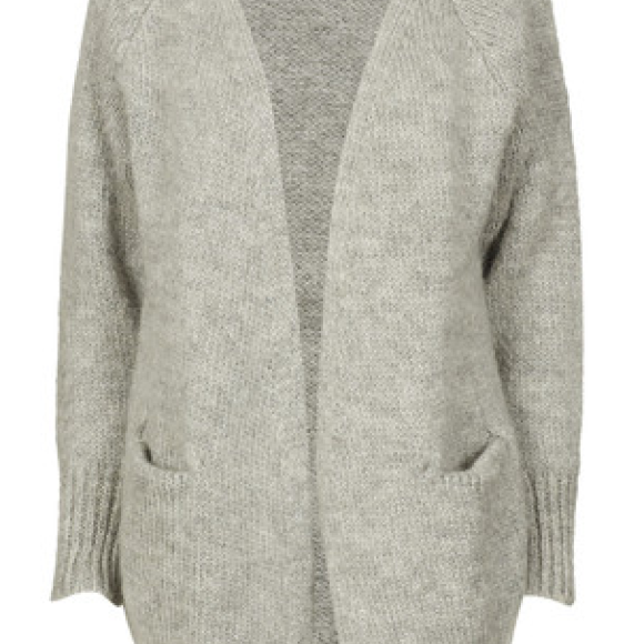BASIC APPAREL - MARIA GRÅ STRIK CARDIGAN