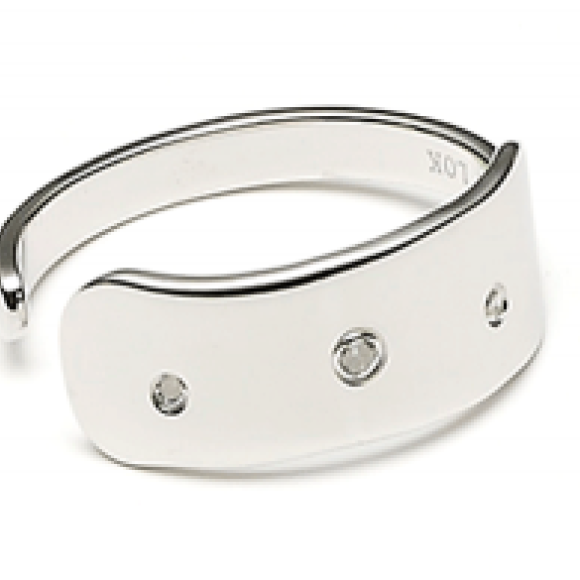 LOUISE KRAGH - RING M/3 DIAMANTER