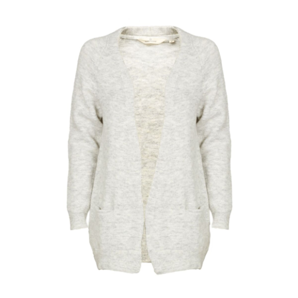 BASIC APPAREL - MOLLY LYSEGRÅ STRIK CARDIGAN