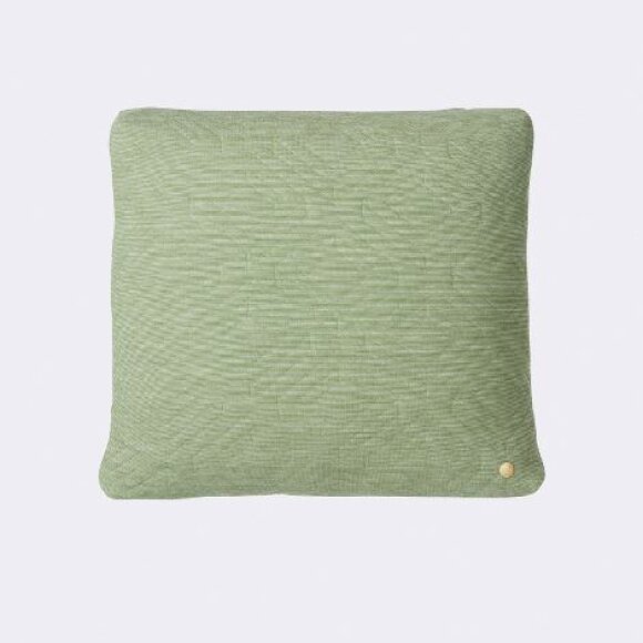 FERM LIVING - QUILT CUSHION GRØN PUDE 45X45