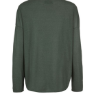 SAMSØE SAMSØE - KALLY OLIVENGRØN O-NECK BLUSE