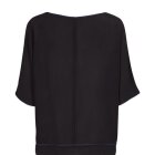 MOS MOSH - SORT OVERSIZE SILKE TOP