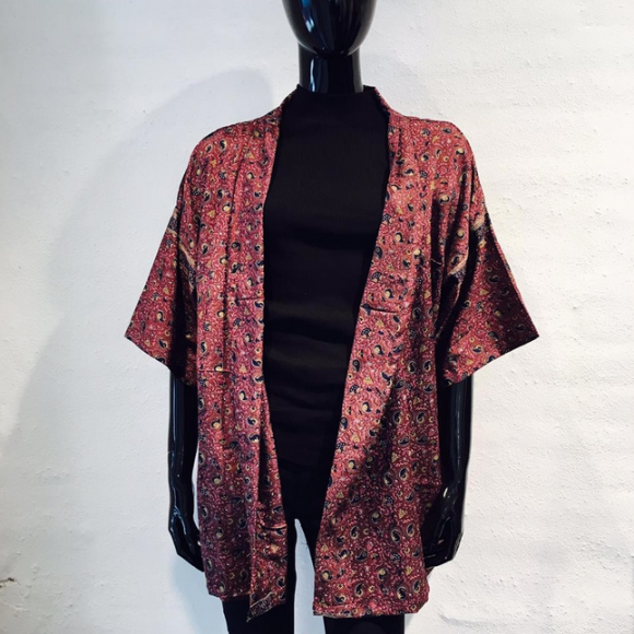 SISSEL EDELBO - 4 LOTUS KORT SILKEKIMONO