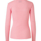 MADS NØRGAARD - PINK/HVID TUBA STRIBET BLUSE