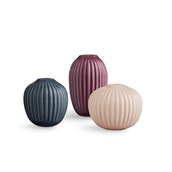 KÄHLER - HAMMERSHØI ROSA 3-PAK MINIVASE