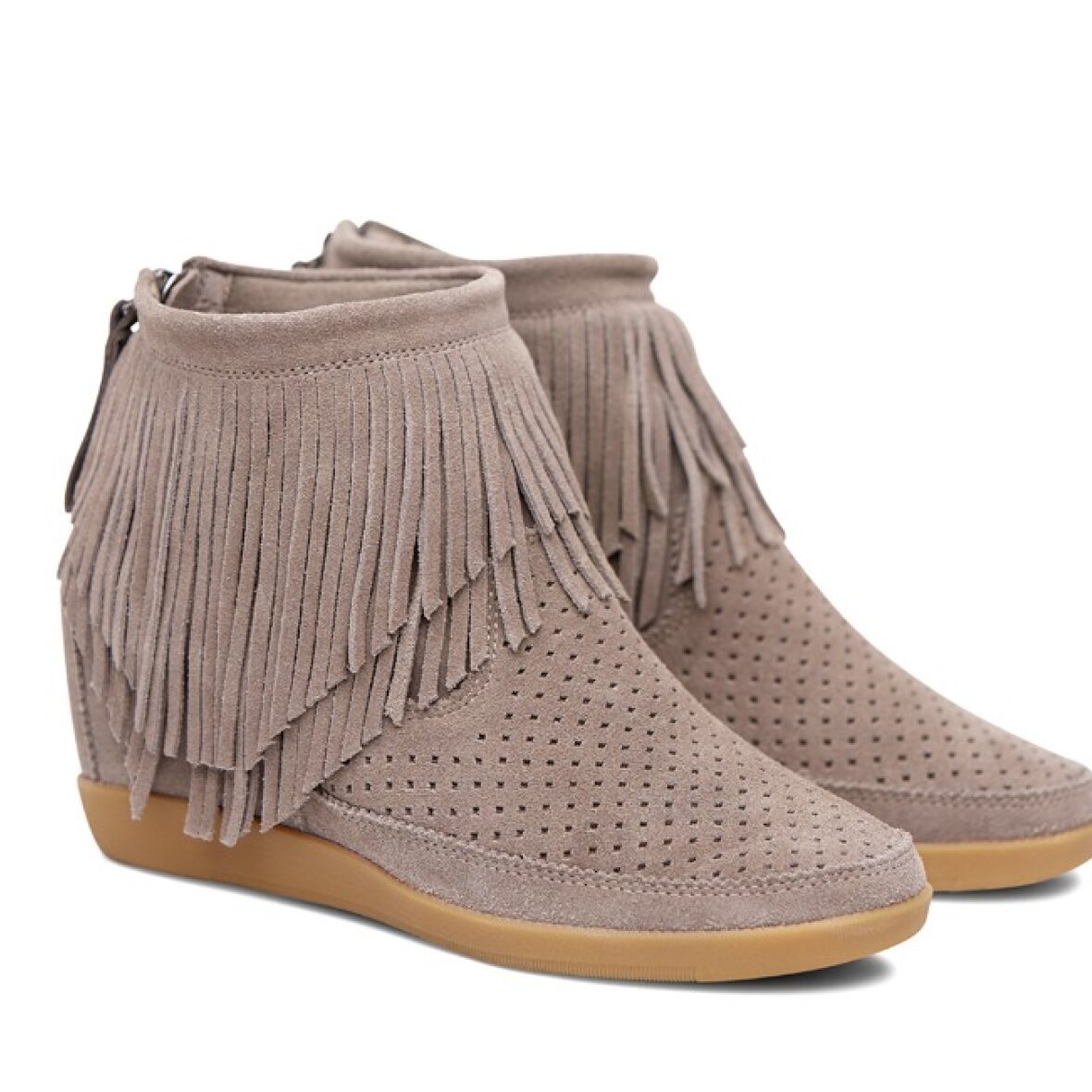 SCHELDE | - SKO - SHOE THE BEAR - EMMY TAUPE SNEAKERS M. FRYNSER