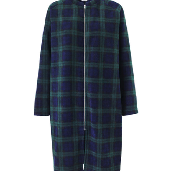 MADS NØRGAARD - BLÅ/GRØN FLEECE CARDIGAN