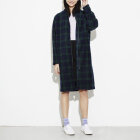 MADS NØRGAARD - BLÅ/GRØN FLEECE CARDIGAN