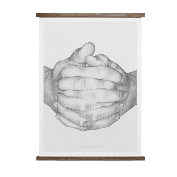 PAPER COLLECTIVE - FOLDED HANDS 50X70 PLAKAT