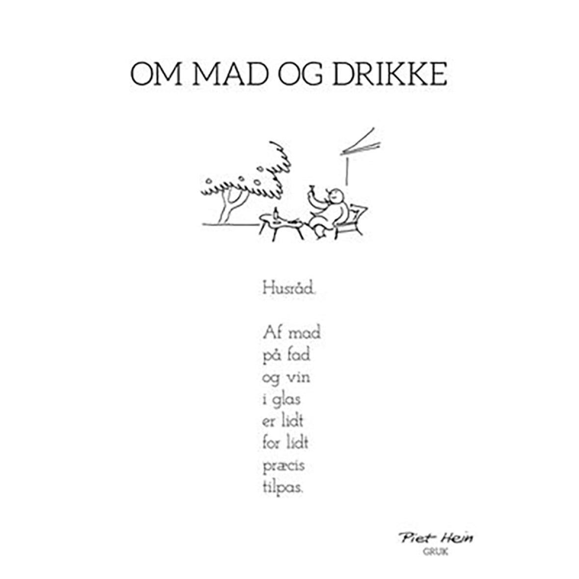 | GIV-GAVER.DK - ILLUSTRATIONER / RAMMER - PIET HEIN - - 50X70 OM MAD OG DRIKKE