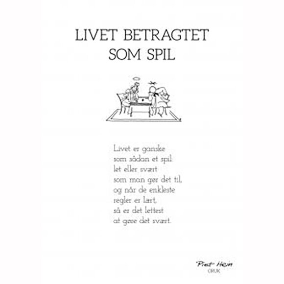 PIET HEIN - GRUK - 30X40 LIVET BETRAGTET SOM SPIL