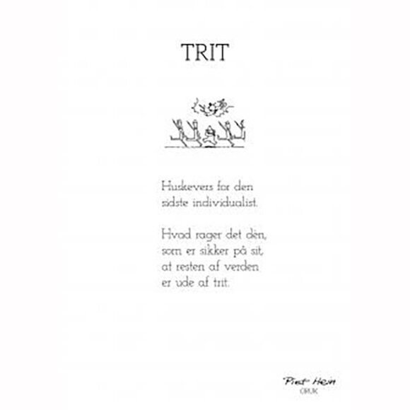 PIET HEIN - GRUK - KORT - TRIT