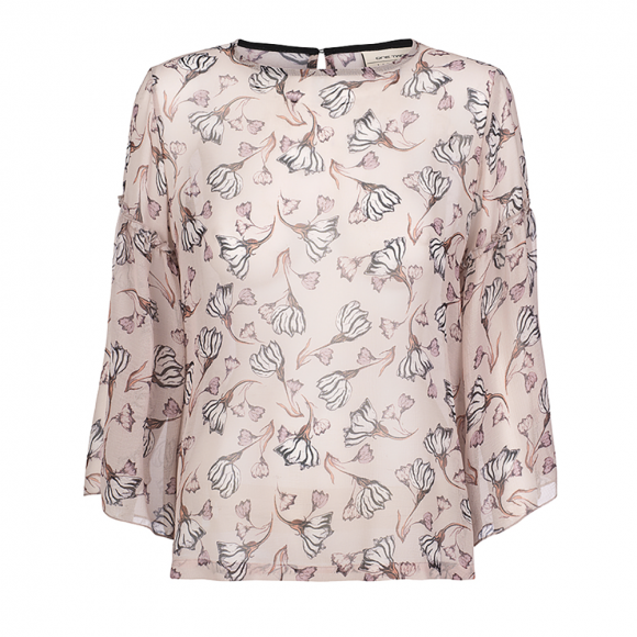 ONE TWO LUXZUZ - CHIFFON BLUSE M. BLOMSTER
