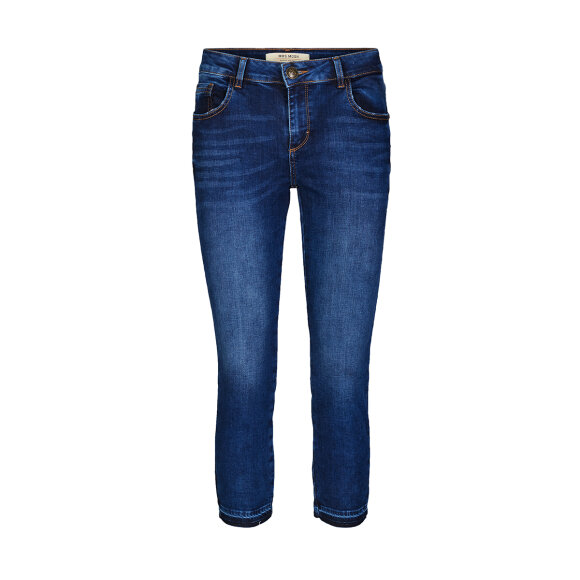 MOS MOSH - BLÅ SUMNER JEANS CROPPED