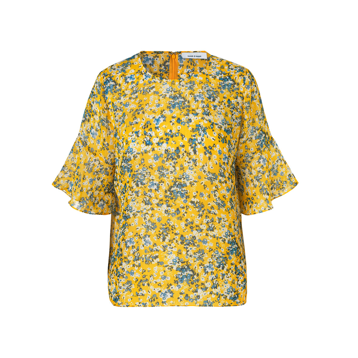 SCHELDE GIV-GAVER.DK - TOPPE/T-SHIRT SAMSØE - BLOMSTRET OVERDEL