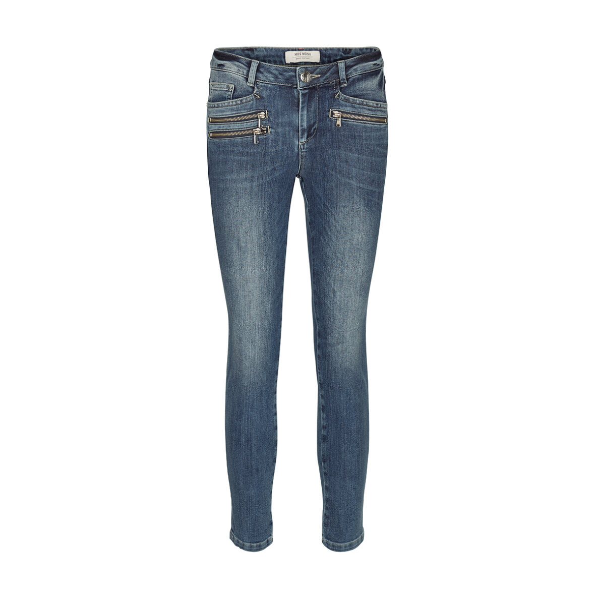 tempereret privat fjerne SCHELDE | GIV-GAVER.DK - BUKSER/JEANS - MOS MOSH - BERLIN ZIP 7/8 BLUEDENIM  JEANS