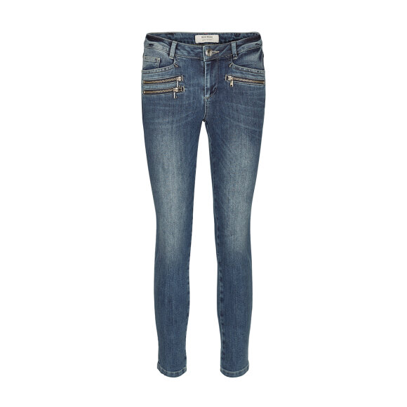 MOS MOSH - BERLIN ZIP 7/8 BLUEDENIM JEANS