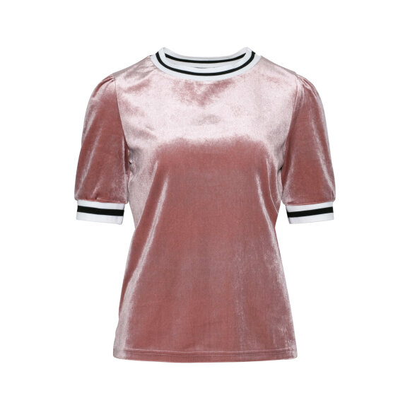 LOVE & DIVINE - ROSA VELOUR T-SHIRT M. RIBKANT