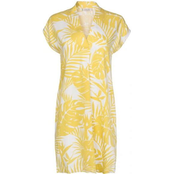 ONE TWO LUXZUZ - EGA DRESS GUL/HVID MØNSTRET